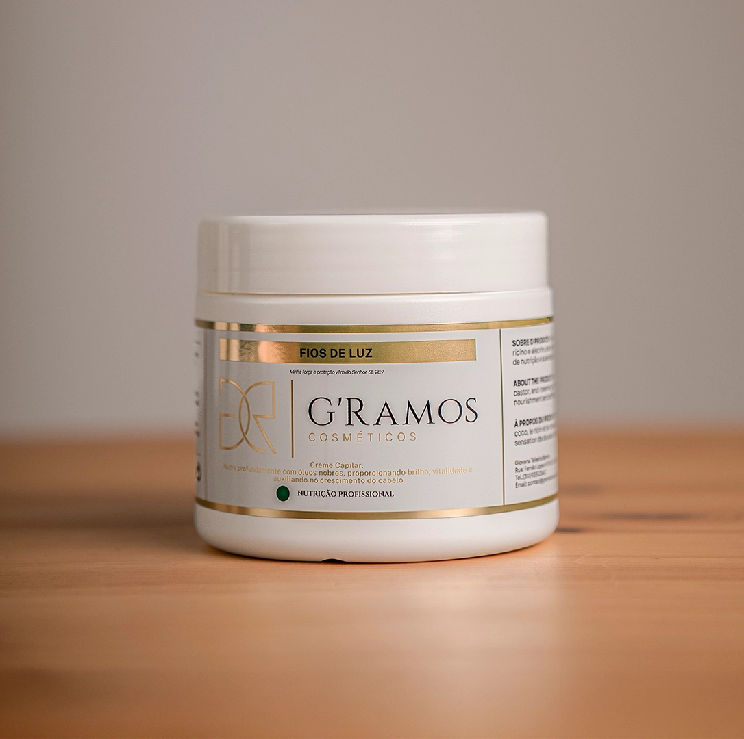 FIOS DE LUZ Creme Capilar Nutrição Profissional 500ml | 445 G